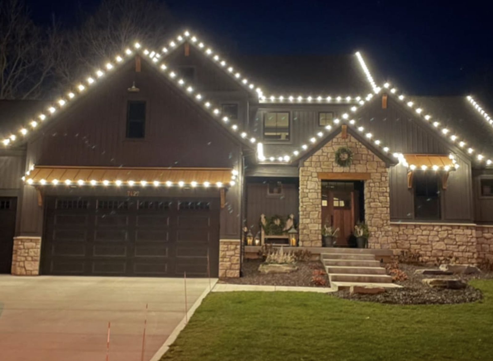 PurePro Christmas light installation in West Michigan, MI