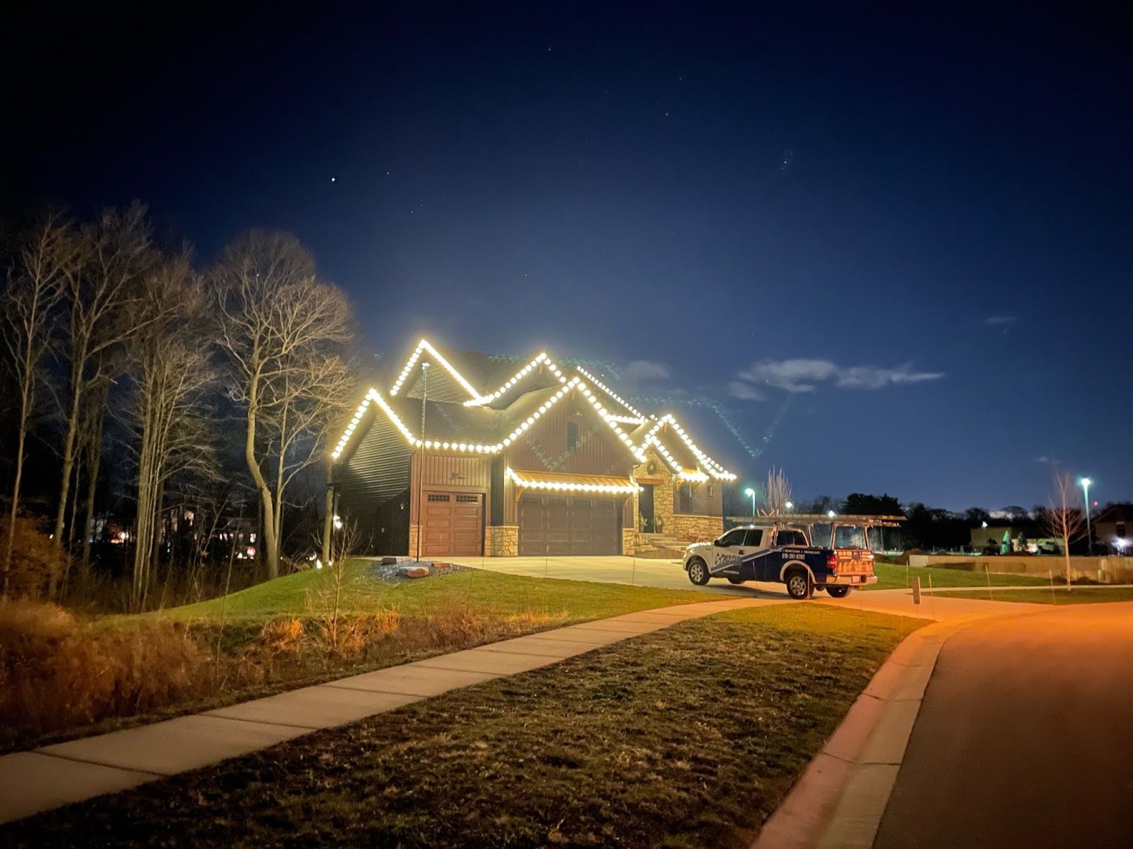 Christmas light installation in Allendale, MI