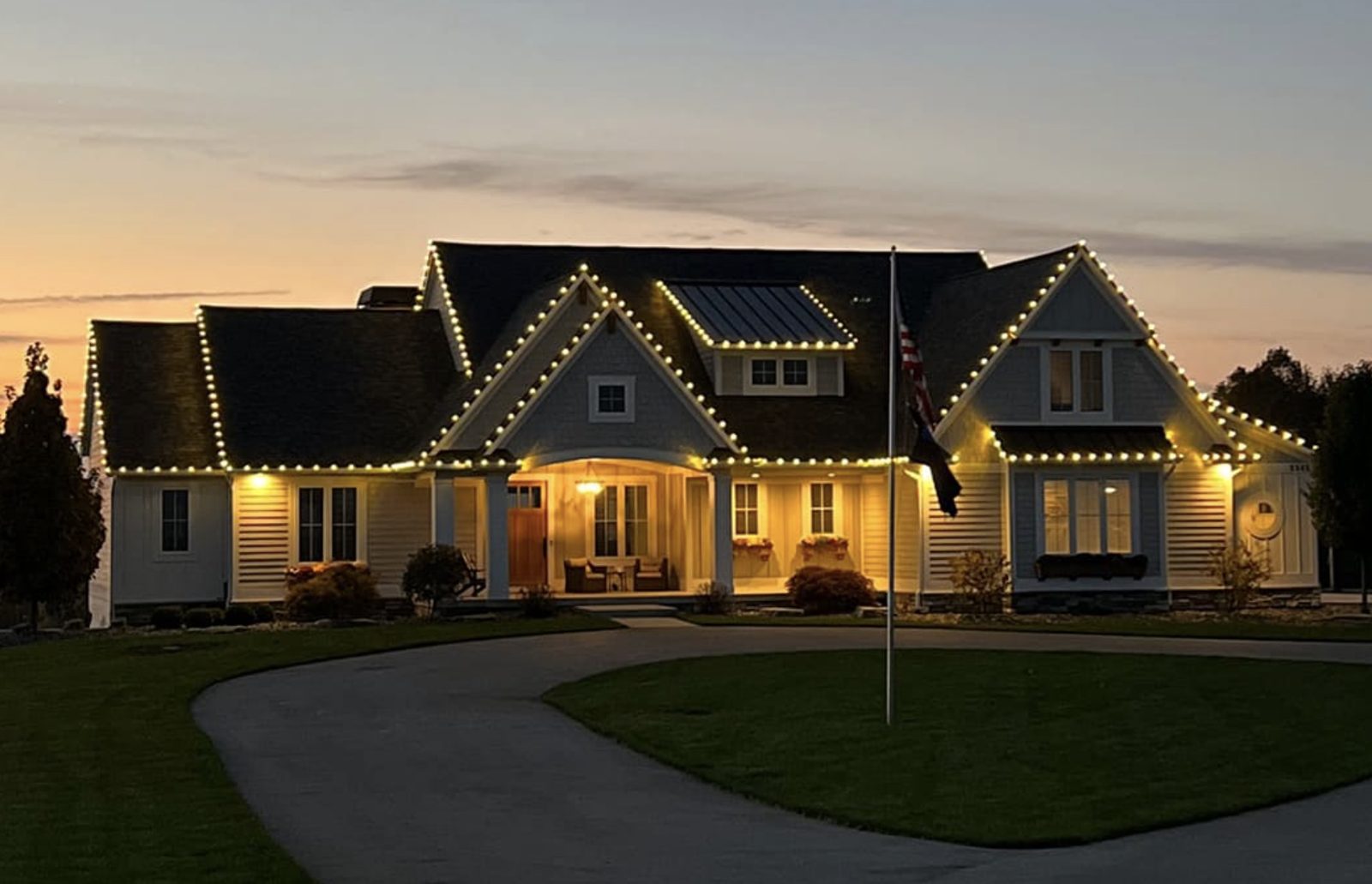 PurePro Christmas light installation in West Michigan, MI